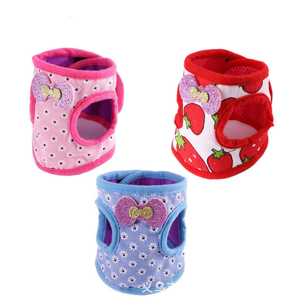 HKM-7001149 Vest-Style Chest Strap for Rabbits and Guinea Pigs - Adjustable Cloth Design
