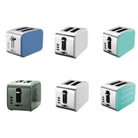 HKM-700179 Automatic 2-Slice Electric Toaster with Defrost Function and Pop-Up Feature