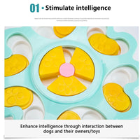 HKM-7002045 Interactive Flower Shape Slow Feeder Dog Puzzle Bowl for Cognitive Training and Olfactory Stimulation