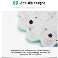 HKM-7002045 Interactive Flower Shape Slow Feeder Dog Puzzle Bowl for Cognitive Training and Olfactory Stimulation