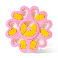HKM-7002045 Interactive Flower Shape Slow Feeder Dog Puzzle Bowl for Cognitive Training and Olfactory Stimulation