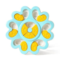 HKM-7002045 Interactive Flower Shape Slow Feeder Dog Puzzle Bowl for Cognitive Training and Olfactory Stimulation