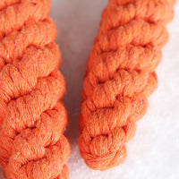 HKM-7002685 Cotton Carrot Dog Toy for Molar Teeth Cleaning - Bite-resistant, 20cm