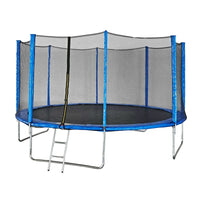 HKM-700307 Outdoor Family Trampoline with Safety Net - 6ft to 16ft Adjustable Size for Kids and Adults