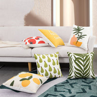 HKM-700499 Embroidered Cotton and Linen Pillowcase in Pastoral Style - 45x45cm