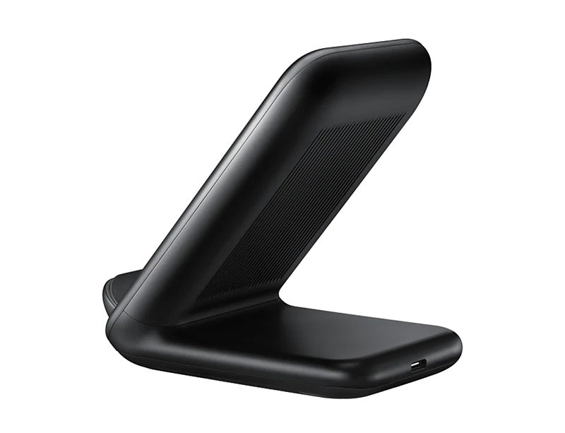 HKM-700499 Vertical Wireless Fast Charging Phone Holder with TYPE-C and Indication Function - Black