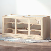 HKM-7005501 Extra Large Hamster Cage with Multiple Levels, Ramps, and Easy Access Door