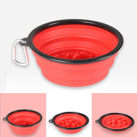 HKM-7005629 Collapsible Slow Food Bowl for Pets ¨C Portable Folding Anti-Choking Design, Easy to Carry