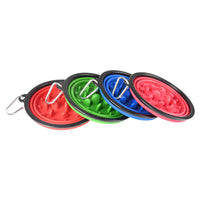 HKM-7005629 Collapsible Slow Food Bowl for Pets ¨C Portable Folding Anti-Choking Design, Easy to Carry