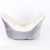 HKM-7005885 Small and Medium Cat Boat Nest Bed in Peacock Blue, Gray, and Gray Pink