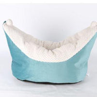 HKM-7005885 Small and Medium Cat Boat Nest Bed in Peacock Blue, Gray, and Gray Pink