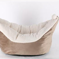 HKM-7005885 Small and Medium Cat Boat Nest Bed in Peacock Blue, Gray, and Gray Pink