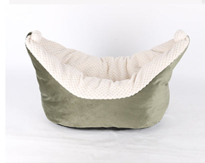 HKM-7005885 Small and Medium Cat Boat Nest Bed in Peacock Blue, Gray, and Gray Pink