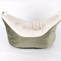 HKM-7005885 Small and Medium Cat Boat Nest Bed in Peacock Blue, Gray, and Gray Pink