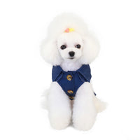 HKM-7007421 Trendy Three-Color Windbreaker for Small Dogs - Ideal for Autumn and Winter Wear