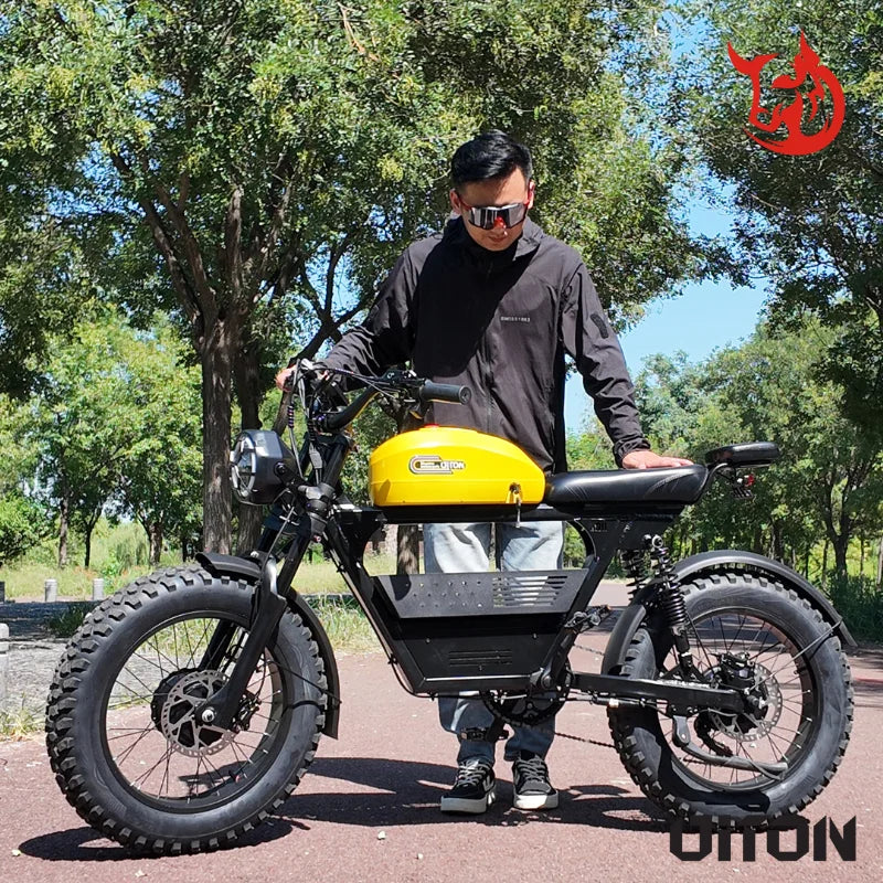 HKM-700755 Diton Tank 300 Yellow 48V 1500W Electric Off-Road Motorcycle with 35Ah Battery