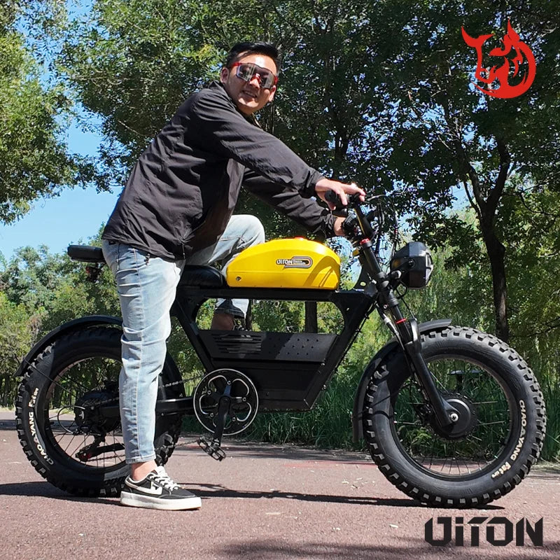 HKM-700755 Diton Tank 300 Yellow 48V 1500W Electric Off-Road Motorcycle with 35Ah Battery
