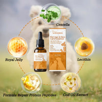 HKM-7007677 Pet Hair Care Essence for Skin Relief and Soft, Fluffy Fur - 30ml