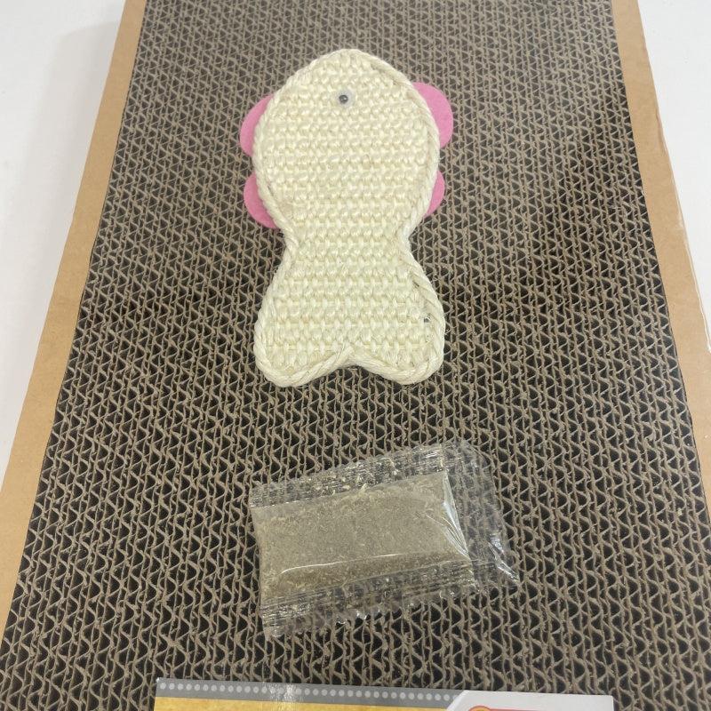 HKM-7007805 Cat Scratching Post with Multi-Level Design and Cozy Retreat Area