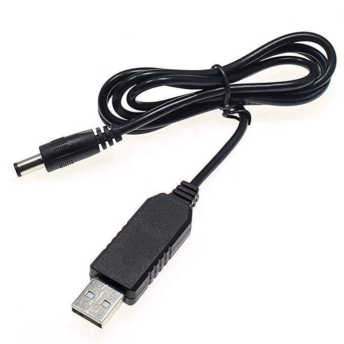 HKM-700819 5V to 12V DC Power Bank with USB Input and Common Plug Dimensions 5.5*2.1/5.5*2.5