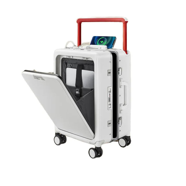 HKM-700819 Compact 18-Inch Suitcase with Laptop Compartment and Wheels for Travel
