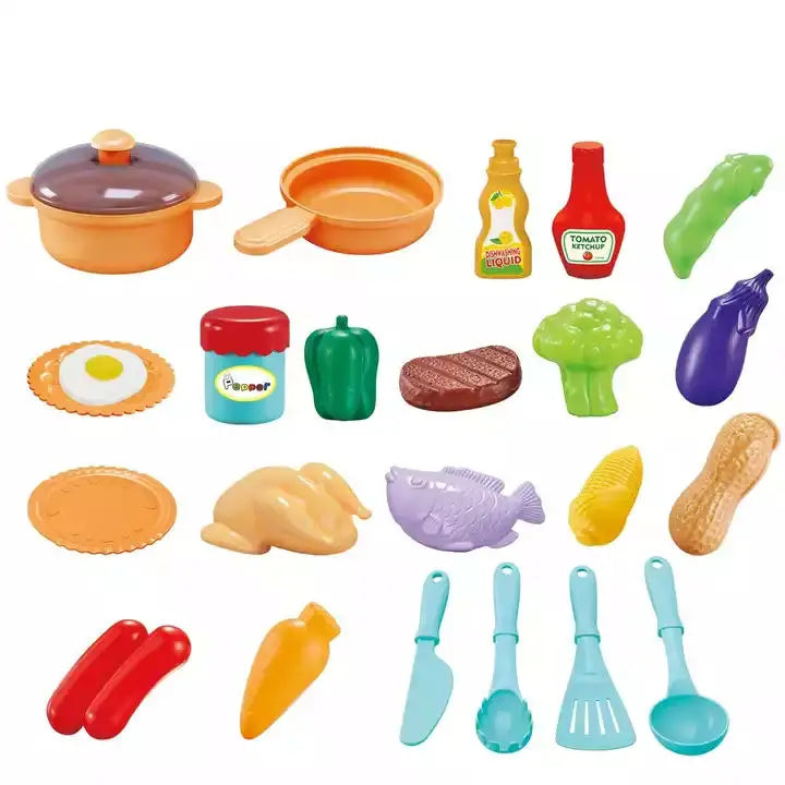 HKM-700883 Deluxe Kitchen Play Set for Children - Interactive Role Play Cooking Toy
