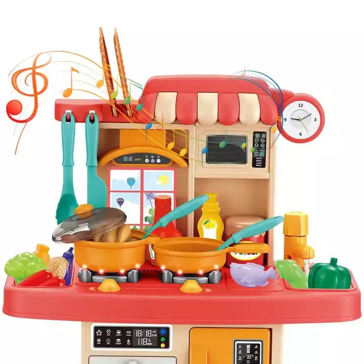 HKM-700883 Deluxe Kitchen Play Set for Children - Interactive Role Play Cooking Toy
