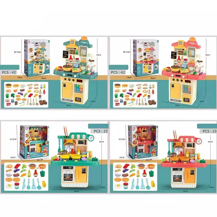 HKM-700883 Deluxe Kitchen Play Set for Children - Interactive Role Play Cooking Toy