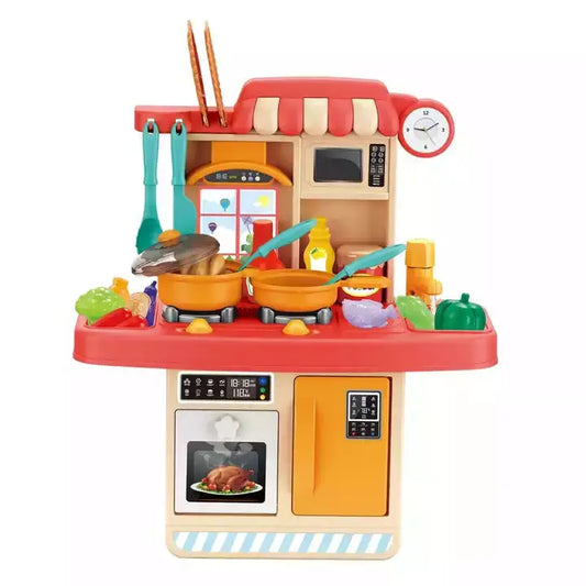 HKM-700883 Deluxe Kitchen Play Set for Children - Interactive Role Play Cooking Toy