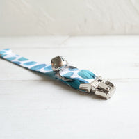 HKM-7009597 Stylish Polyester Cat Collar with Lock Closure and Printed Design