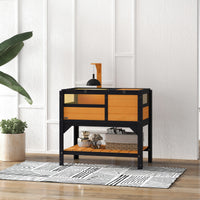 HKM-7011261 Tortoise Habitat with Under-Shelf Storage and Weather Protection for Indoor Use