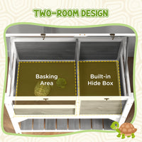 HKM-7011261 Tortoise Habitat with Under-Shelf Storage and Weather Protection for Indoor Use