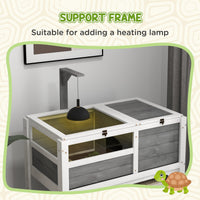 HKM-7011261 Tortoise Habitat with Under-Shelf Storage and Weather Protection for Indoor Use