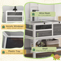 HKM-7011261 Tortoise Habitat with Under-Shelf Storage and Weather Protection for Indoor Use