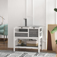 HKM-7011261 Tortoise Habitat with Under-Shelf Storage and Weather Protection for Indoor Use