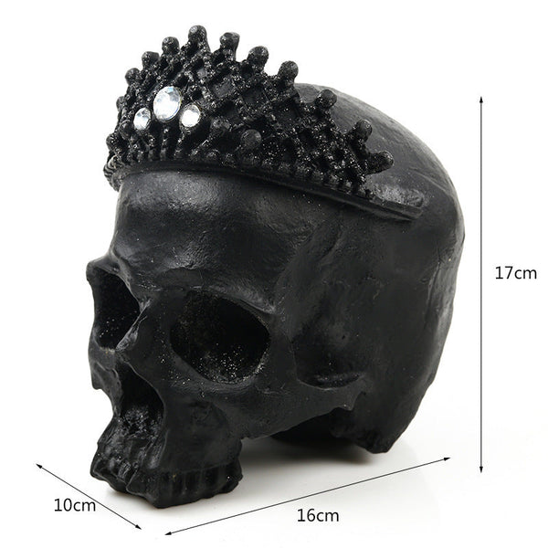 HKM-701203 Modern Art Resin Skull Decoration - Unique Hanging Ornament for Home Decor