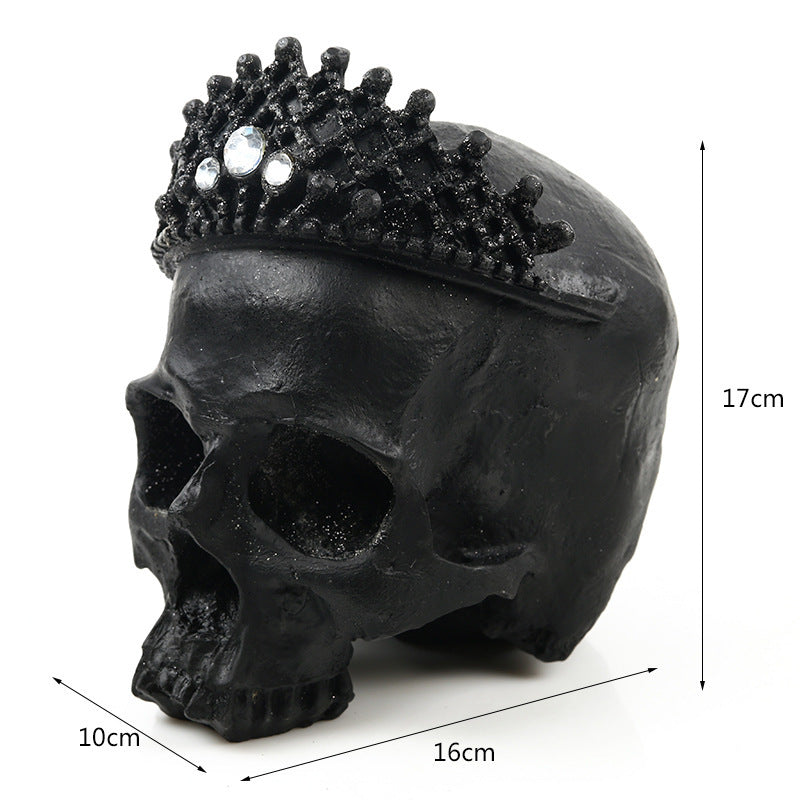 HKM-701203 Modern Art Resin Skull Decoration - Unique Hanging Ornament for Home Decor