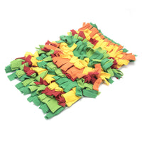 HKM-7012413 Rainbow Pet Sniffing Pad for Foraging Training - Soft Shaker Velvet, 35x25x4cm