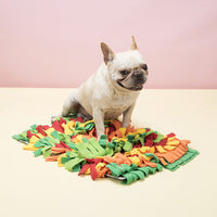 HKM-7012413 Rainbow Pet Sniffing Pad for Foraging Training - Soft Shaker Velvet, 35x25x4cm