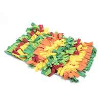 HKM-7012413 Rainbow Pet Sniffing Pad for Foraging Training - Soft Shaker Velvet, 35x25x4cm