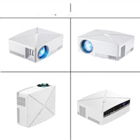 HKM-701267 C80 Mini Projector - Compact 720p Home Theater Experience with LED Projection, 30-200 Inch Display