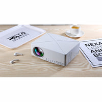 HKM-701267 C80 Mini Projector - Compact 720p Home Theater Experience with LED Projection, 30-200 Inch Display