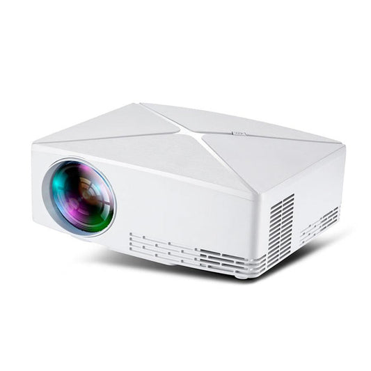HKM-701267 C80 Mini Projector - Compact 720p Home Theater Experience with LED Projection, 30-200 Inch Display