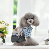HKM-7013949 Cozy Cotton and Wool Teddy Dog Apparel for Autumn and Winter