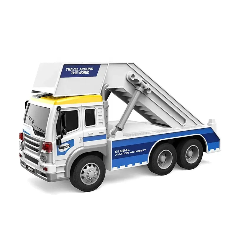 HKM-701395 1/16 Scale Friction Dump Truck Toy with Light & Sound for Kids