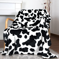 HKM-7014205 Cows Pattern Flannel Digital Blanket - 100x150cm, Multiple Color Options