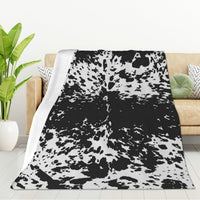 HKM-7014205 Cows Pattern Flannel Digital Blanket - 100x150cm, Multiple Color Options