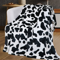 HKM-7014205 Cows Pattern Flannel Digital Blanket - 100x150cm, Multiple Color Options