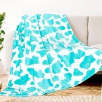 HKM-7014205 Cows Pattern Flannel Digital Blanket - 100x150cm, Multiple Color Options