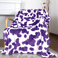 HKM-7014205 Cows Pattern Flannel Digital Blanket - 100x150cm, Multiple Color Options